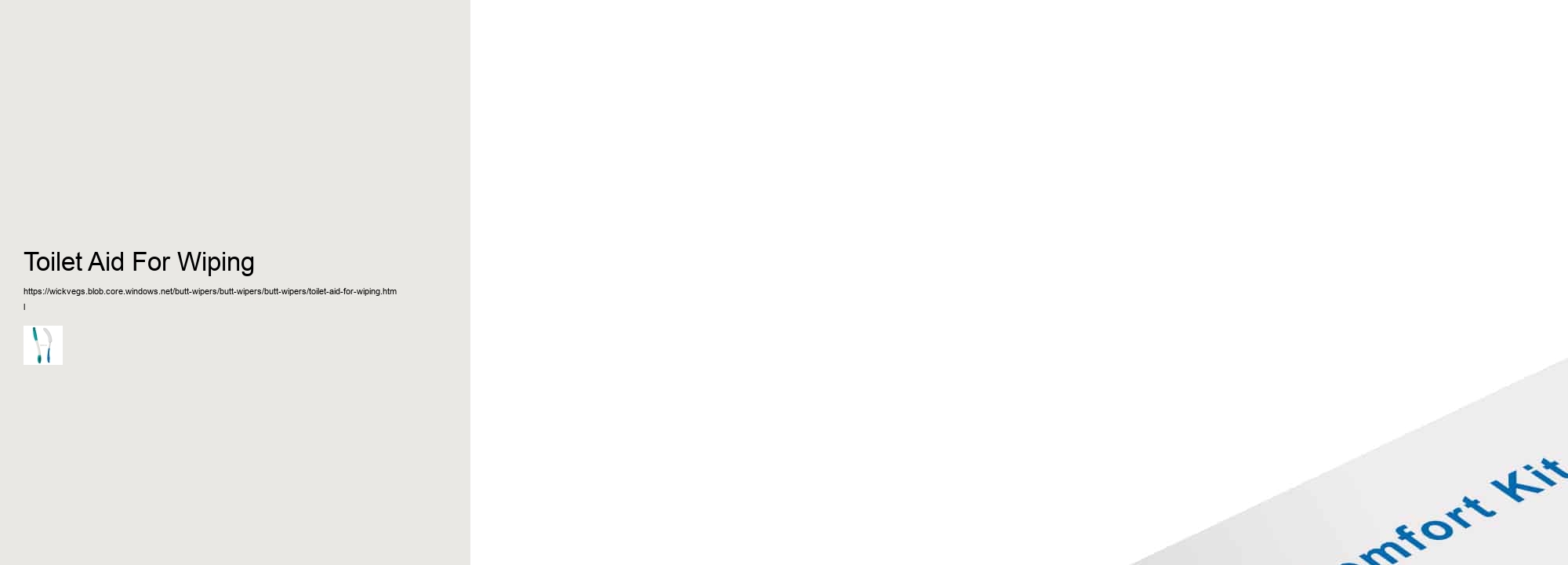 Toilet Aid For Wiping